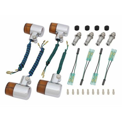 Valve Type Blinker Set 71 Type Chrome Body/Orange Lens GSX400IMPULSE GSX400 Impulse/GSX1400/INAZUMA