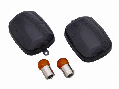 カスタムウインカーレンズセット シングル球 12V23W オレンジシングル球付属 スモークレンズ CBR600F/CBR900RR/CBR1100XX/VTR1000F