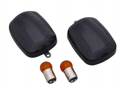 カスタムウインカーレンズセット ダブル球 12V23W/8W オレンジダブル球付属 スモークレンズ CBR600F/CBR900RR/CBR1100XX/VTR1000F