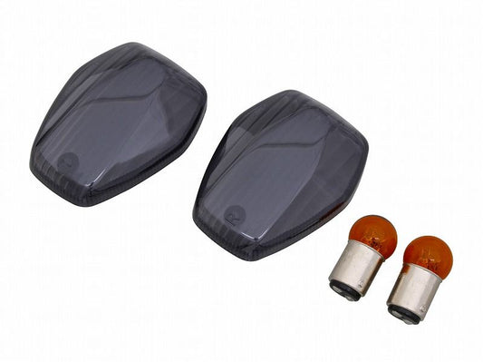 0 CBR1000RR Smoked Custom Turn Signal Lenses with Dual Bulbs