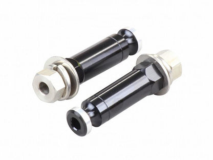 10mm Long Color Turn Signal Stays with M10x30mm Bolts (2 pcs), Black