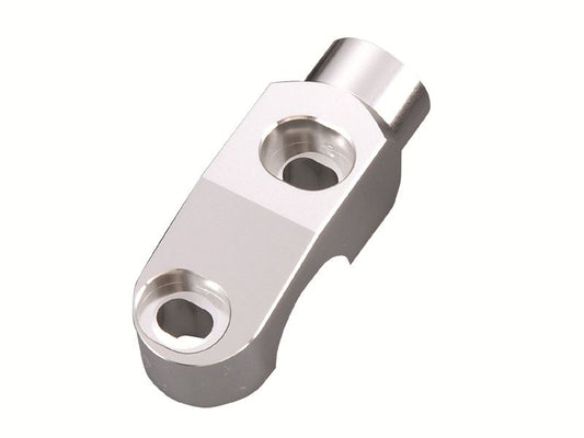 Mirror adapter, clutch side (silver)