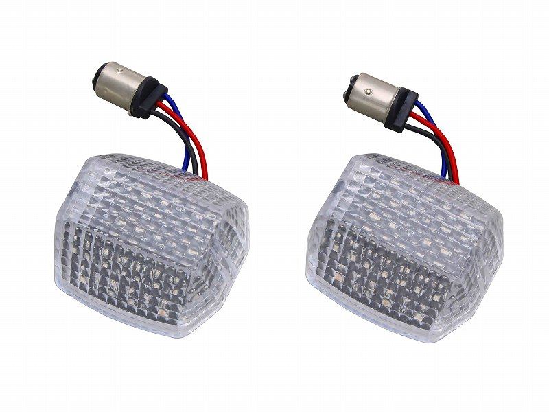 LEDコンバージョンキット フロント用 レンズ一体式LED 基盤のみ 3線式 2個セット クリアーレンズ ZRX400/ZRX1100/ZRX1200/GPZ900R
