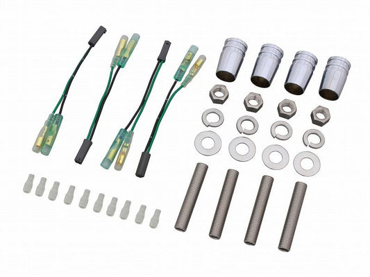 Bolt-on Fitting Bracket Set - Chrome - Impulse 400 / Inazuma / GSX1400