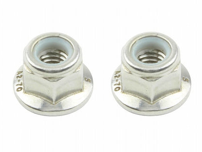 M6 フランジナイロンロックナット ステンレス 2pcs/Set