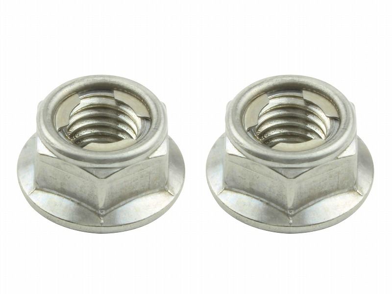 M8 Flange Lock Nut, Stainless Steel (2 pcs/set)