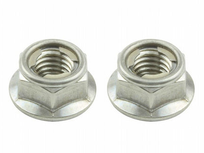 M8 Flange Lock Nut, Stainless Steel (2 pcs/set)