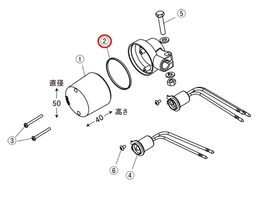 スーパーバイクウィンカー レンズヨウパッキン 2マイ/set