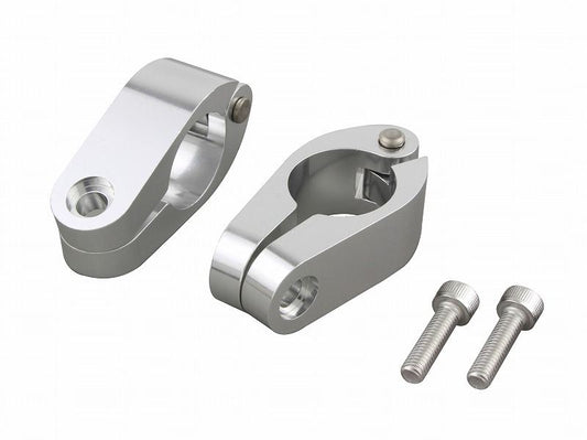 Quick Release Brace Clamp 22.4mm, 2-Pack, Silver
