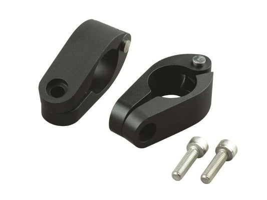 Quick Release Brace Clamps, 22.4mm Size Clamps, Set of 2, Matte Black