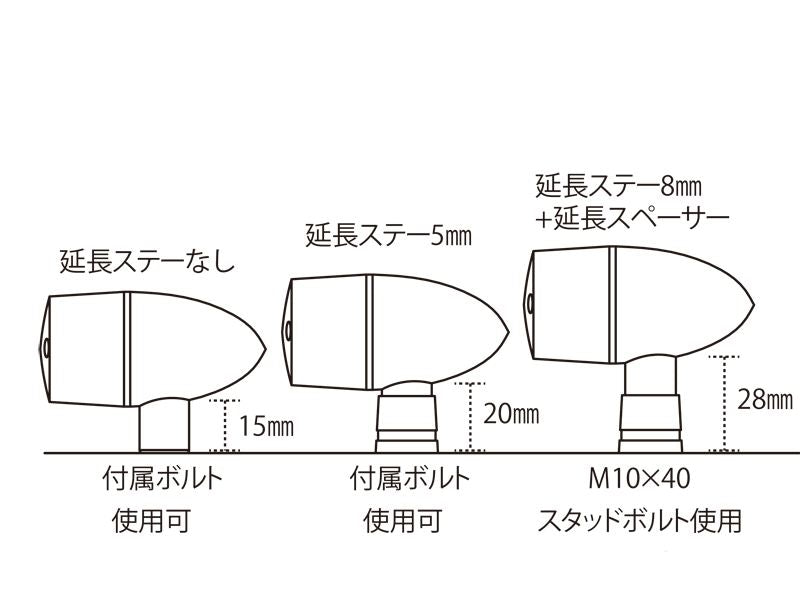 0 クラシカル/ベーシックヨウ エンチョウショートステー メッキ 2pcs
