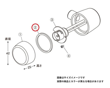 Basicウインカー レンズヨウパッキン 2マイ/set