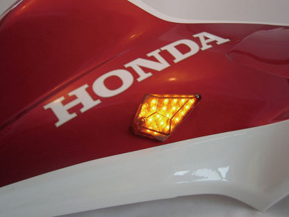 0 エアロLEDウインカー ジュエルタイプ シングルタイプ LED基盤付 2個入り オレンジレンズ