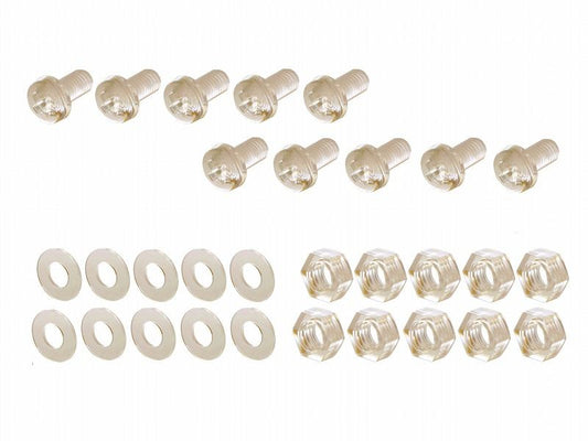Screen Bolt Set, Clear, M5x10 (10 pcs)
