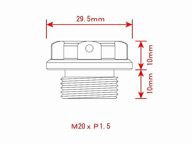 マシンドフィラーキャップ ゴールド M20×P1.5 オイルフィラーキャップ