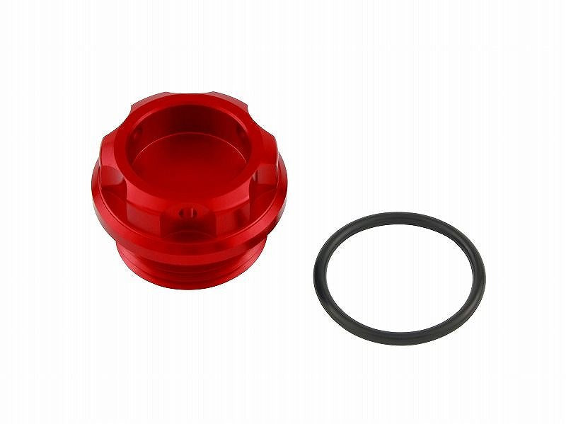 Machined Filler Cap Red M24xP2.0 Oil Filler Cap