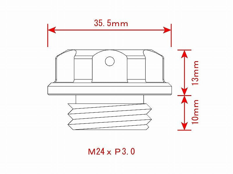 マシンドフィラーキャップ ブラック M24×P3.0 オイルフィラーキャップ
