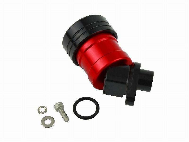 Billet Rear Master Tank 40-Degree Black/Red