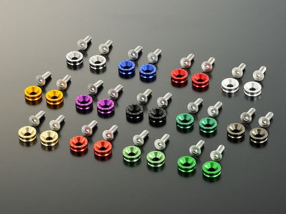 ビレットライセンスホルダーセット ライムグリーン ナンバープレート用