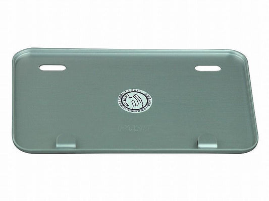 Aluminum License Plate, Small Square, Silver, for 50cc-124cc, License Plate Protection