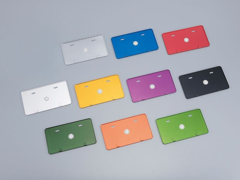 アルミライセンスプレート ブラック 250cc～用 ナンバープレート保護