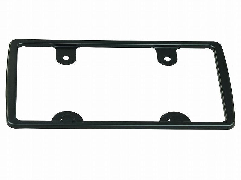 アルミライセンスフレーム ブラック 250cc～用 ナンバープレート保護