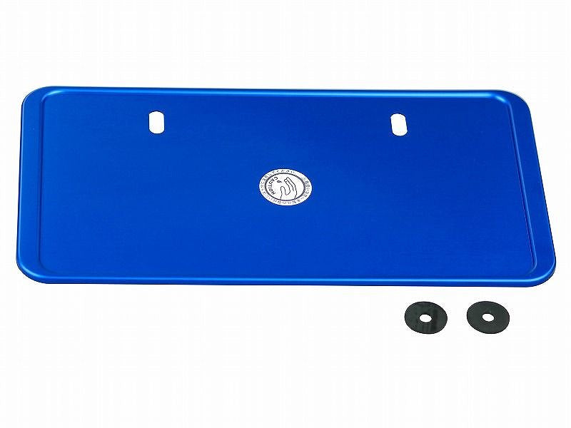 アルミライセンスプレート プレーン シルバー 250cc～用 ナンバープレート保護