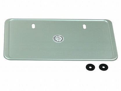 アルミライセンスプレート プレーン ブラック 250cc～用 ナンバープレート保護