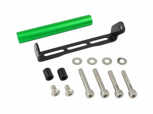 スマートフォンホルダーマウント ハンドルクランプタイプ ライムグリーン 汎用