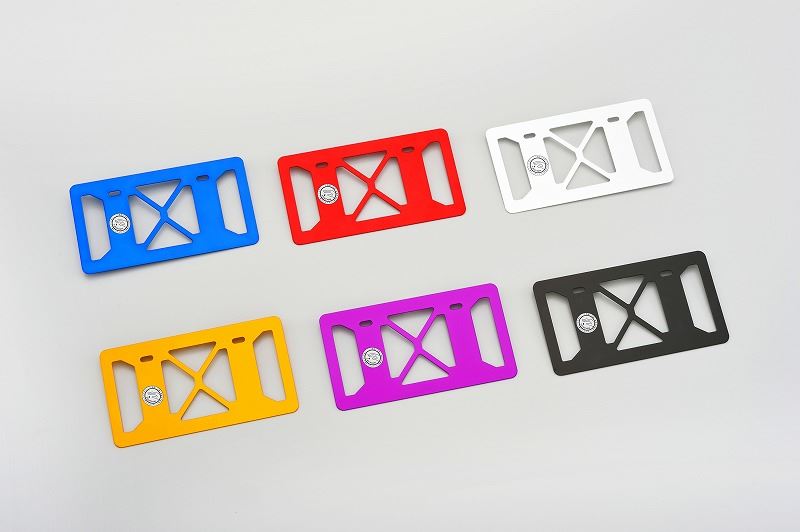 Aluminum License Plate L, Blueberry, 250cc~