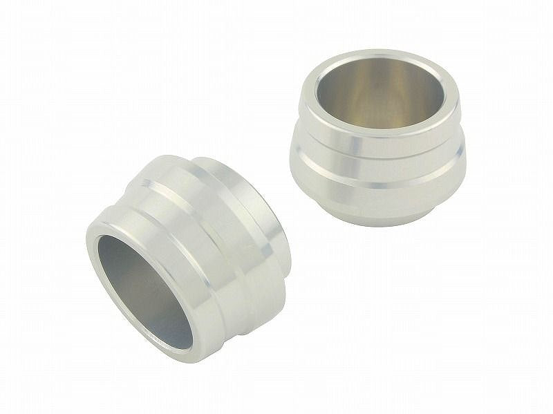 Aluminum Slider Short Silver M10 2-piece set Protection