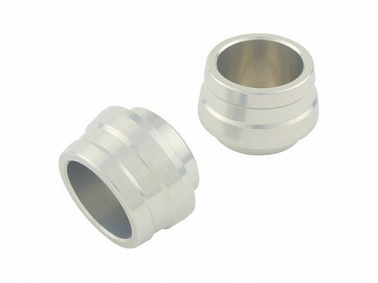 Aluminum Slider Short Silver M10 2-piece set Protection