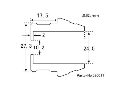 アルミスライダー ロング レッド M10 2個入 保護