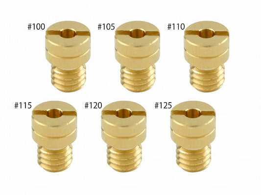 Main Jet Set #100-#125 Keihin Small Round Type (5x6.7 type) 1 pc. each