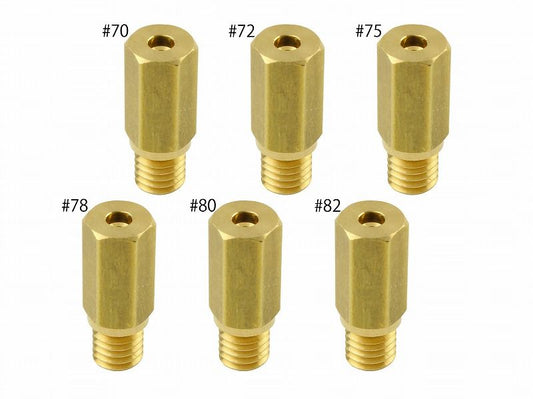 メインジェットセット #70-#82 ケイヒン PWK/六角大(6×16.5タイプ) 各1個入り