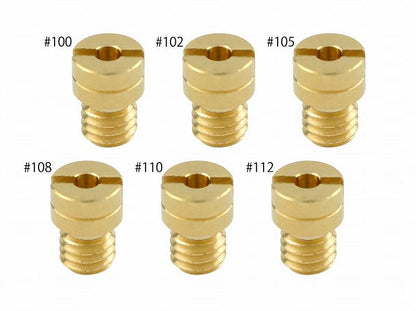 Main Jet Set #100-#112 Keihin Round Small Type (5x6.7 type) - 1pc of each