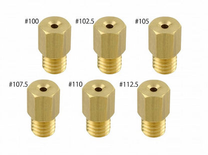 Main Jet Set #100-#112 Mikuni Large Hexagon (6x11.5 Type) 1 pc. each