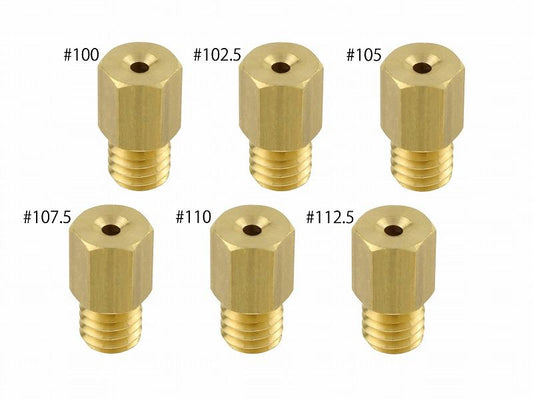 メインジェットセット #100-#112 ミクニ 六角大(6×11.5タイプ) 各1個入り
