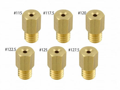 Main Jet Set #115-#127.5 Mikuni Large Hex (6x11.5 Type) 1 pc each