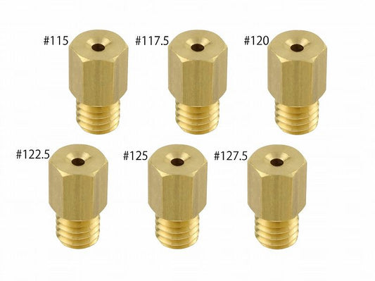 メインジェットセット #115-#127.5 ミクニ 六角大(6×11.5タイプ) 各1個入り