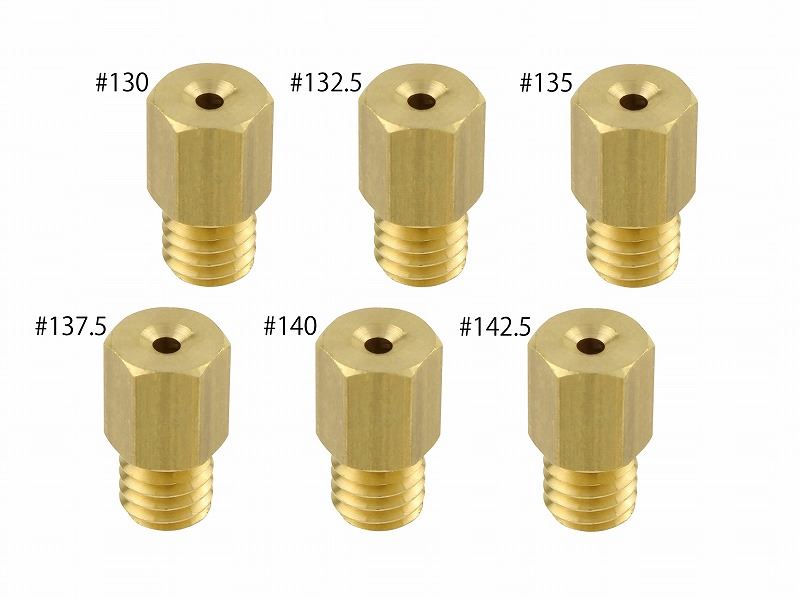 Main Jet Set #130-#142 Mikuni Large Hex (6x11.5 type) 1 pc. each