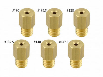 Main Jet Set #130-#142 Mikuni Large Hex (6x11.5 type) 1 pc. each