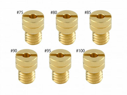 Main Jet Set #75-#100 Keihin Round Small Type (5x6.7 type) JAZZ Magna 50 (1 piece each)