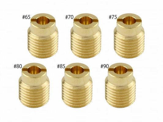 メインジェットセット #65-#90 ケイヒン 全ネジ大(7×8.5タイプ) エイプ50 各1個入り