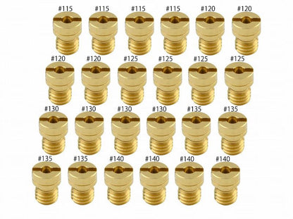 メインジェットセット #115-#140 ケイヒン 丸大(6×8タイプ) NC30/35 各4個入り
