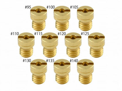 Main Jet Set #95-#140 Keihin Round Large (6x8 Round Type) for NSR50, 1 pc. each