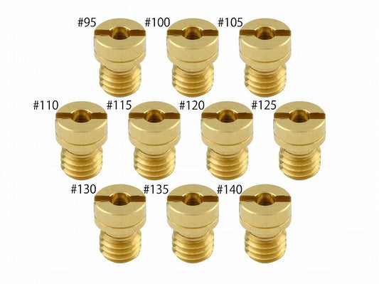 Main Jet Set #95-#140 Keihin Round Large (6x8 Round Type) for NSR50, 1 pc. each