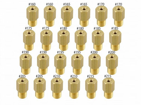 Main Jet Set #160-#215 Mikuni Large Hex (6x11.5 Type) TZR/RZ Series 2 pcs. each
