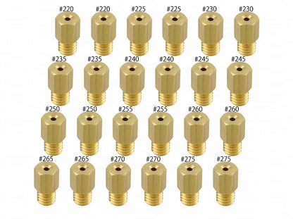 メインジェットセット #220-#275 ミクニ 六角大(6×11.5タイプ) TZR/RZ系 各2個入り