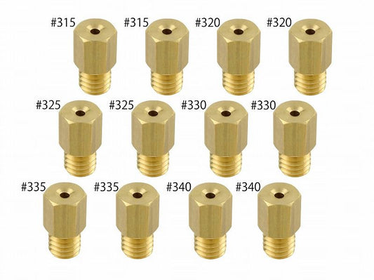 メインジェットセット #315-#340 ミクニ 六角大(6×11.5タイプ) TZR/RZ系 各2個入り